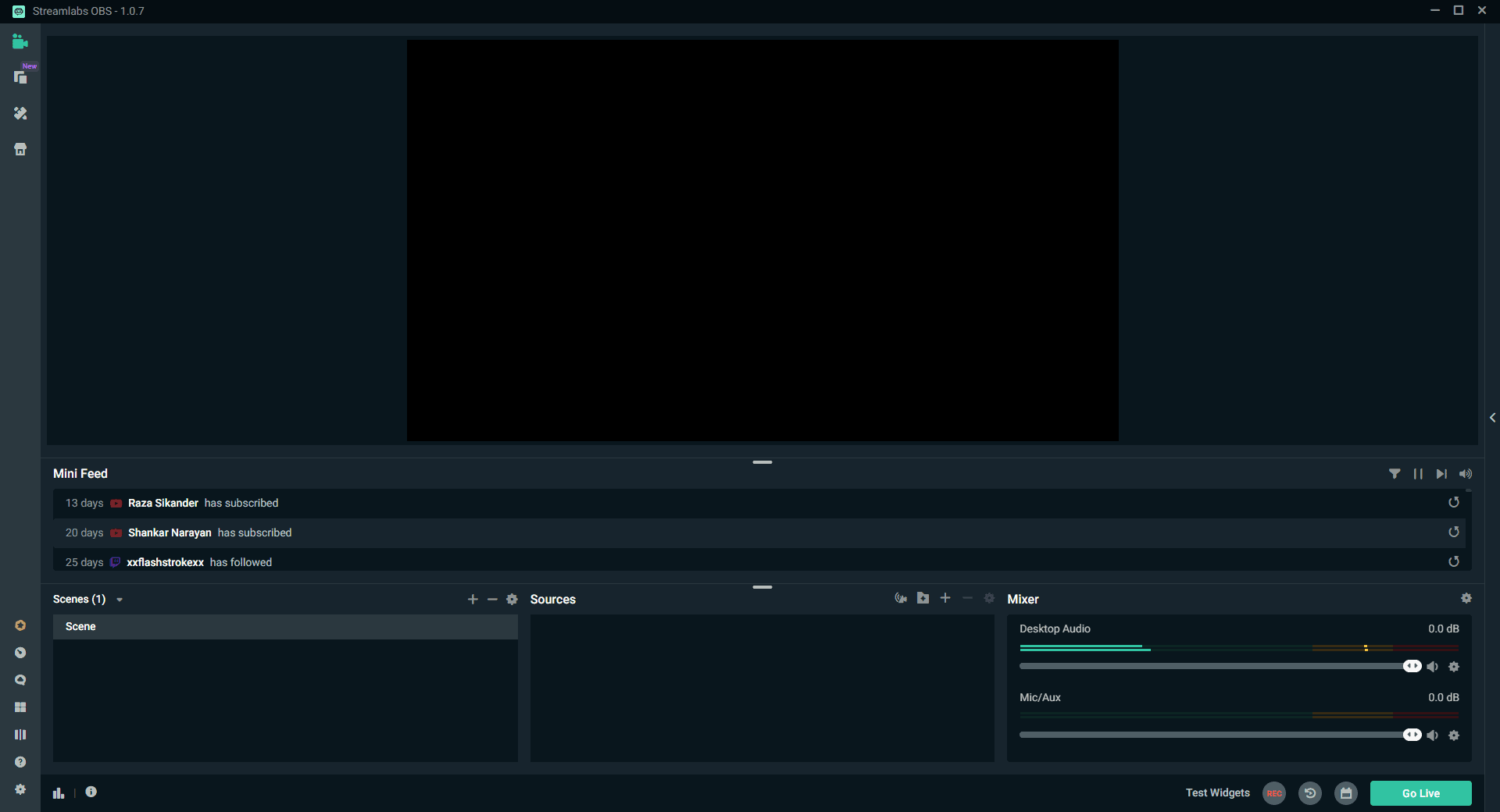 Streamlabs OBS Ready Screen