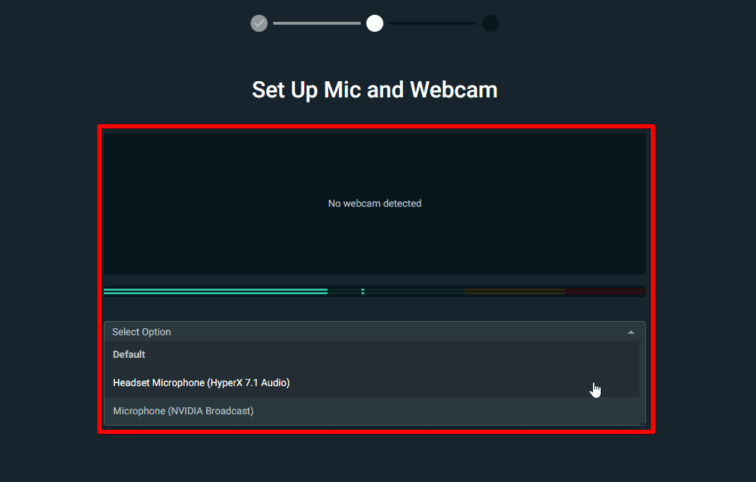 Streamlabs OBS Set Up Mic And Webcam